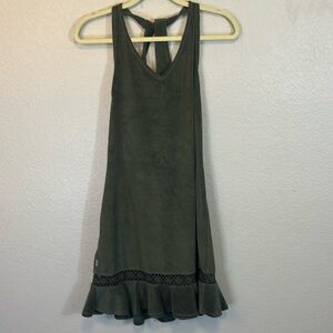 Locker sleeveless brown velvet Bodycon dress size Large